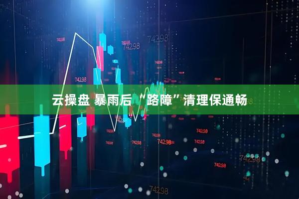 云操盘 暴雨后 “路障”清理保通畅
