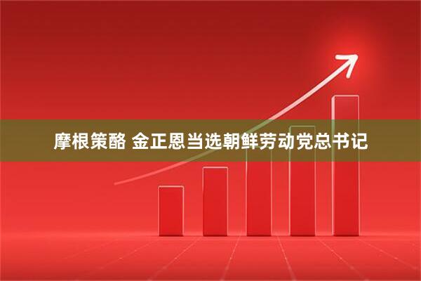 摩根策酪 金正恩当选朝鲜劳动党总书记